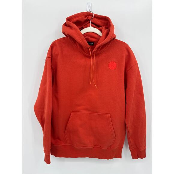 Scotch & Soda Orange Felpa French Terry Hoodie Soft Cotton Blend Size Medium - Picture 3 of 9